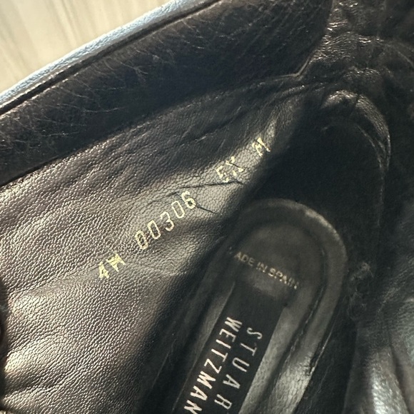 Stuart Weitzman Spanish Crafted Cowhide Lace-Up Ankle Boots Ladies Size 4W - Picture 12 of 13